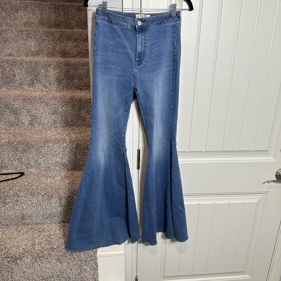 Free People Just Float On Flare Jeans /Jericho blue - Picture 8 of 11